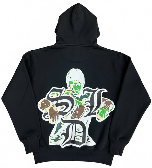 Skys Da Limit Green Camo Logo Hoodie