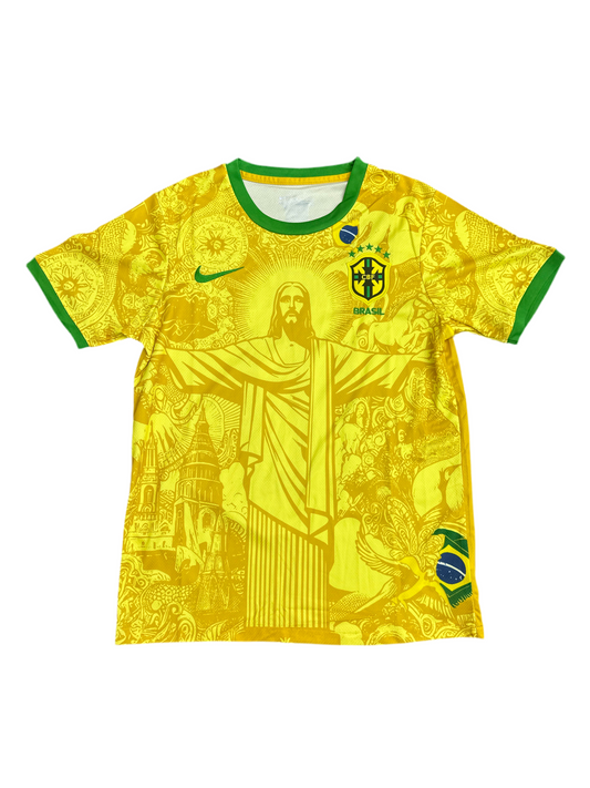 Brazil Neymar Yellow Rio Statue Jersey