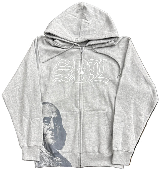 Skys Da Limit Grey Horseshoe Zip Up