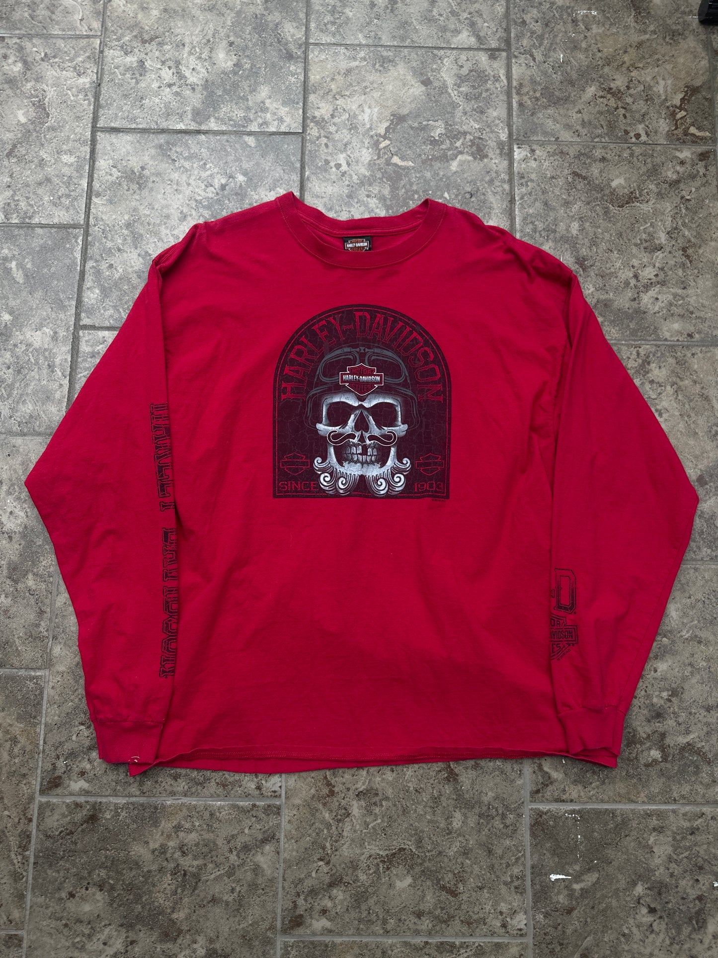 Harley Davidson Pig Trail Longsleeve Red