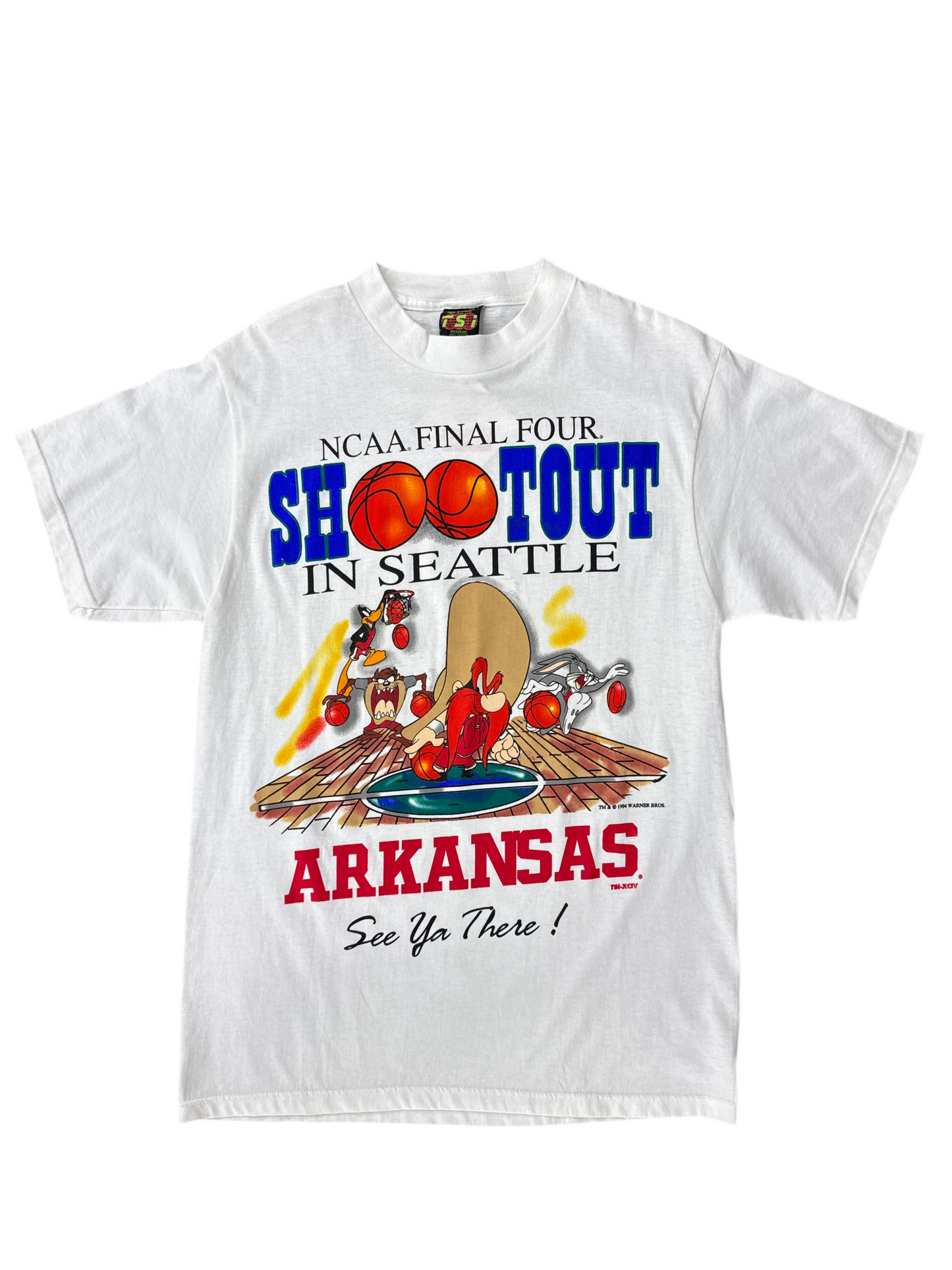 1990's Arkansas Razorbacks Final Four Looney Tunes Tee