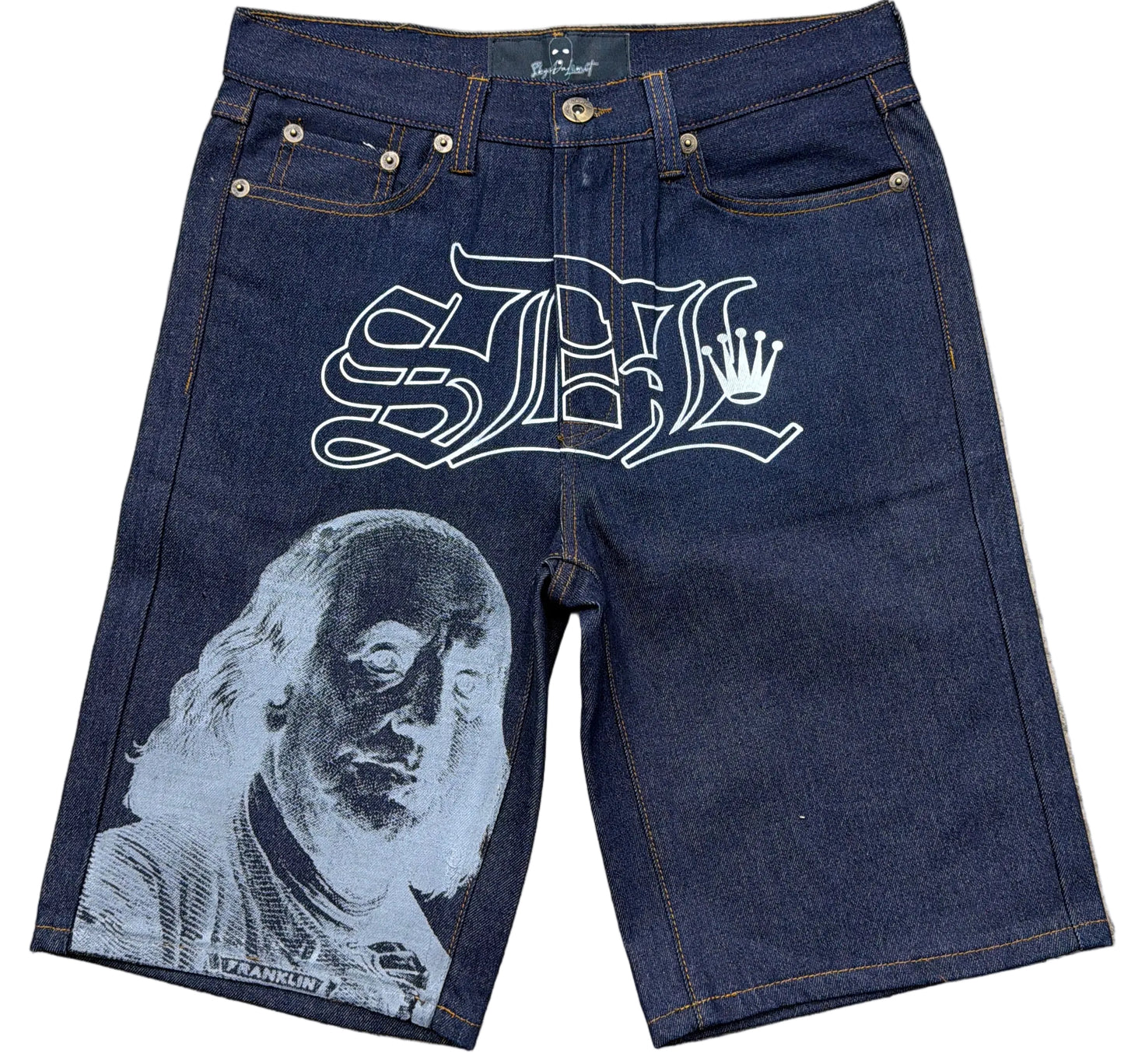 Skys Da Limit Blue Denim Jorts
