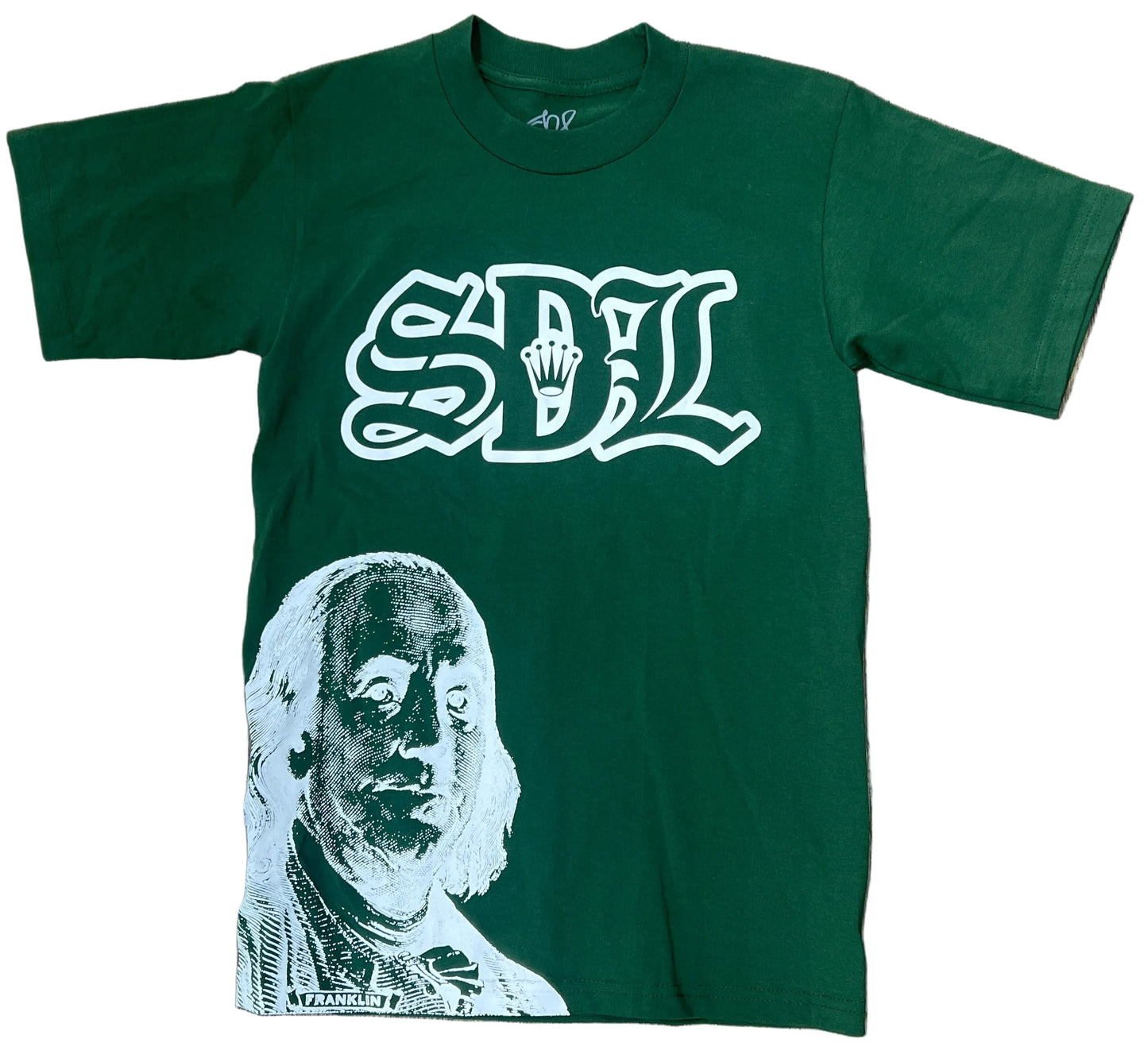 Skys Da Limit Green/White Benjamin Tee
