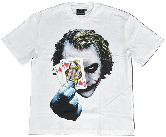 4th Quarter Poker Face White Tee