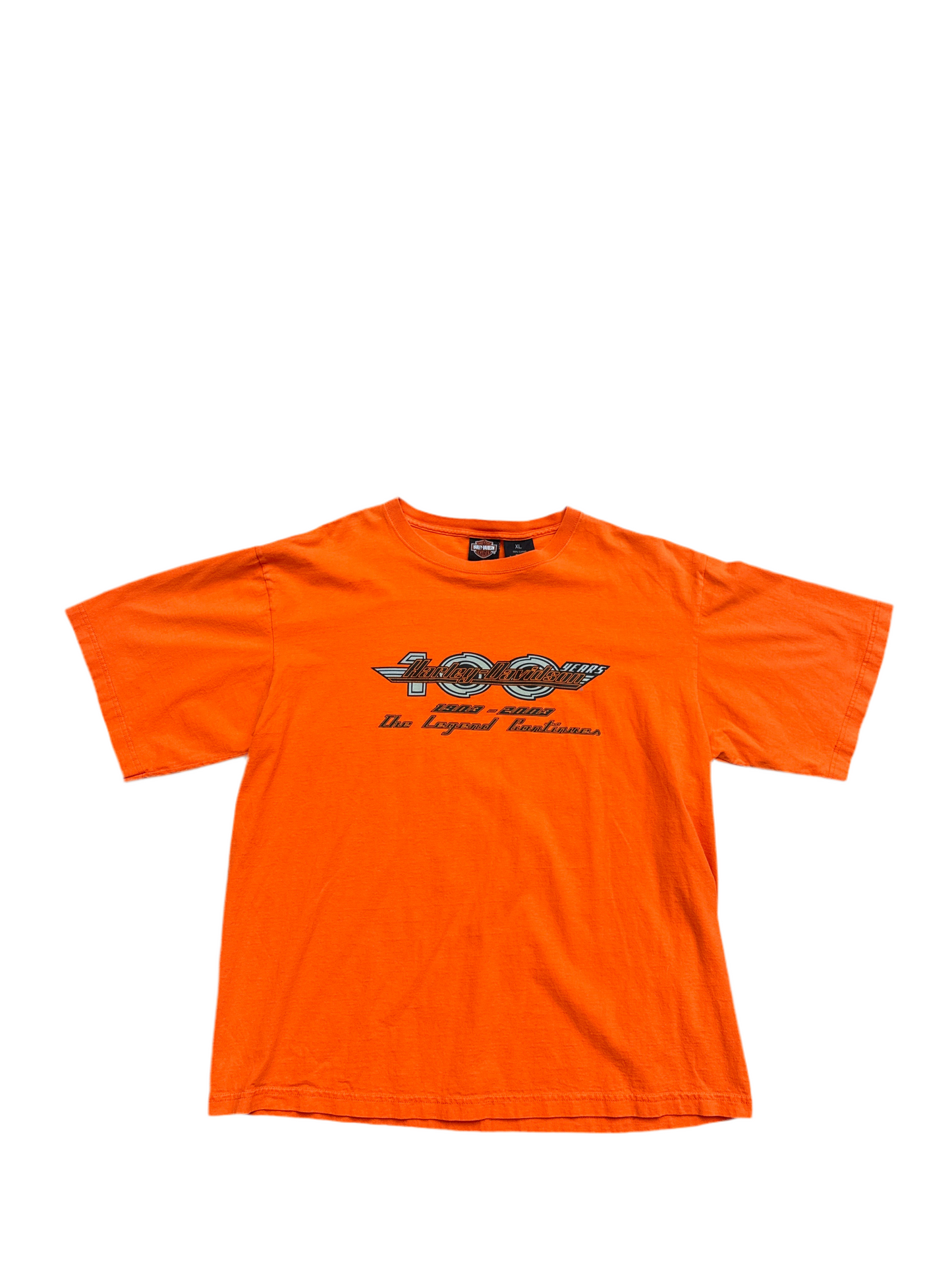 Harley 100 Years Orange Tee