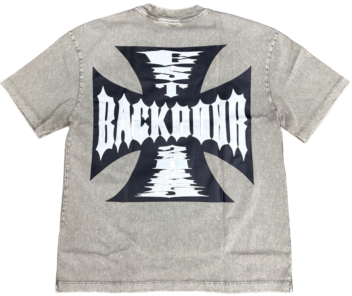The Backdoor Biker Tee Oreo/Black/White