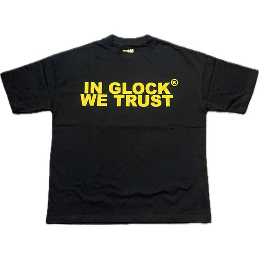 In Glock We Trust Oversized Tee Black/Yellow