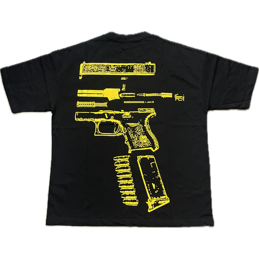 In Glock We Trust Oversized Tee Black/Yellow