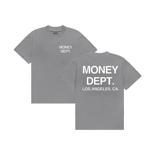 Money Dept. Grey/White Classic Tee