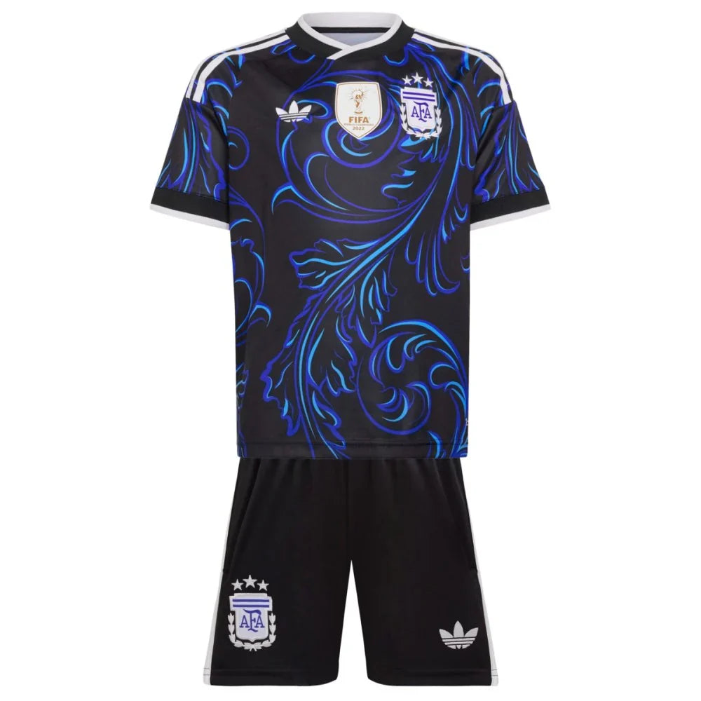 Argentina Away Messi 2026 World Cup Kids Jersey Set