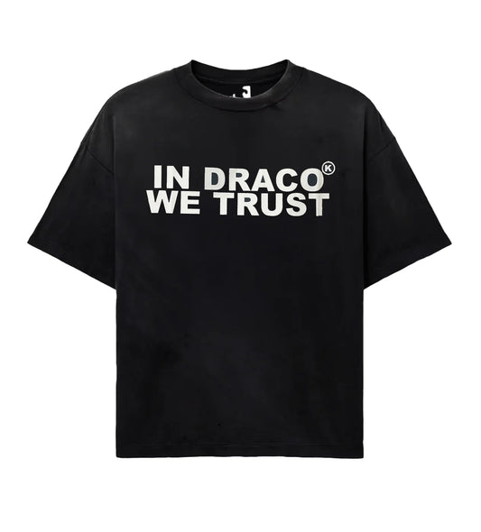 In Draco We Trust Oversized Tee Black/White