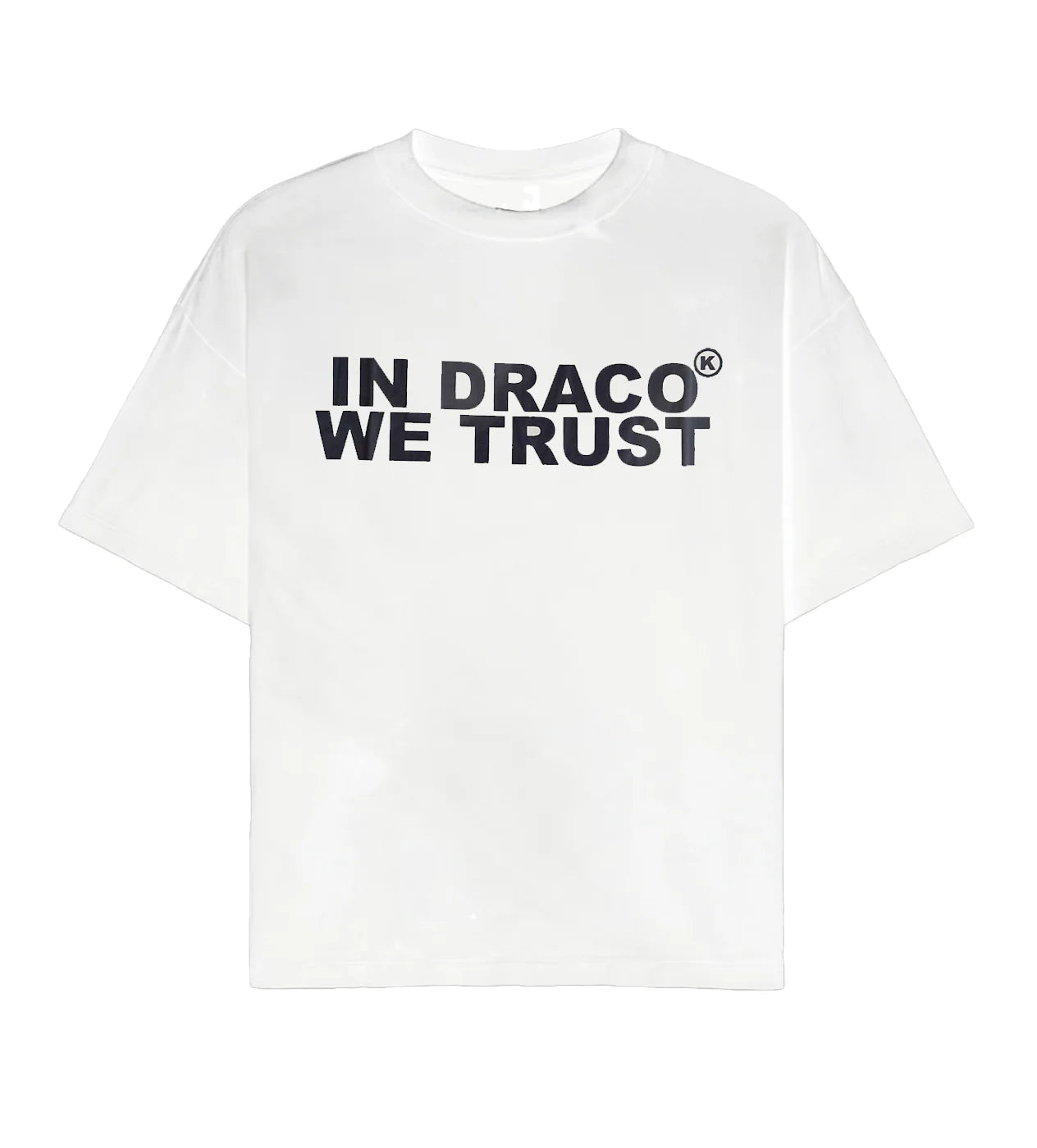 In Draco We Trust Oversized Tee White/Black