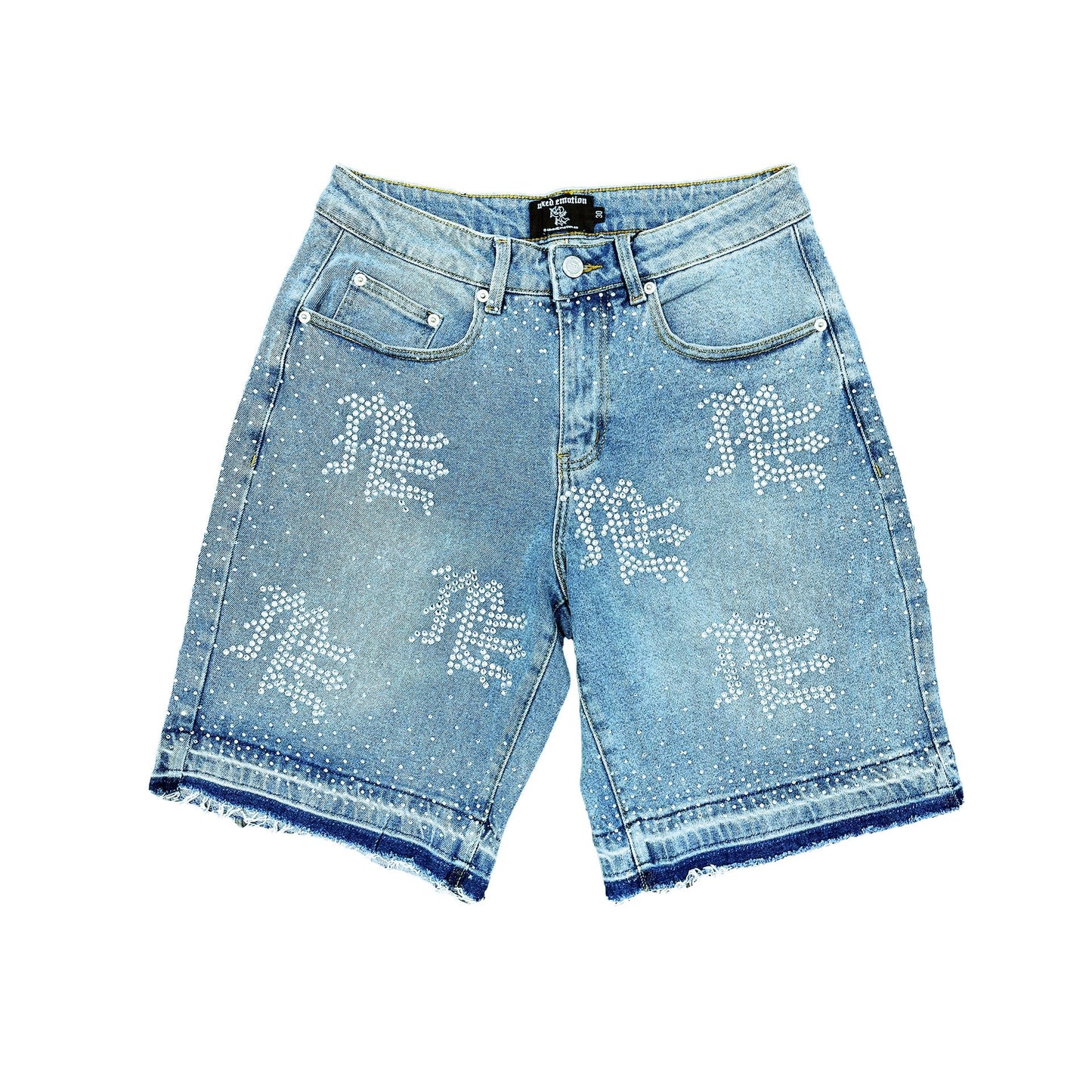 Mixed Emotions Rhinestone Denim Shorts