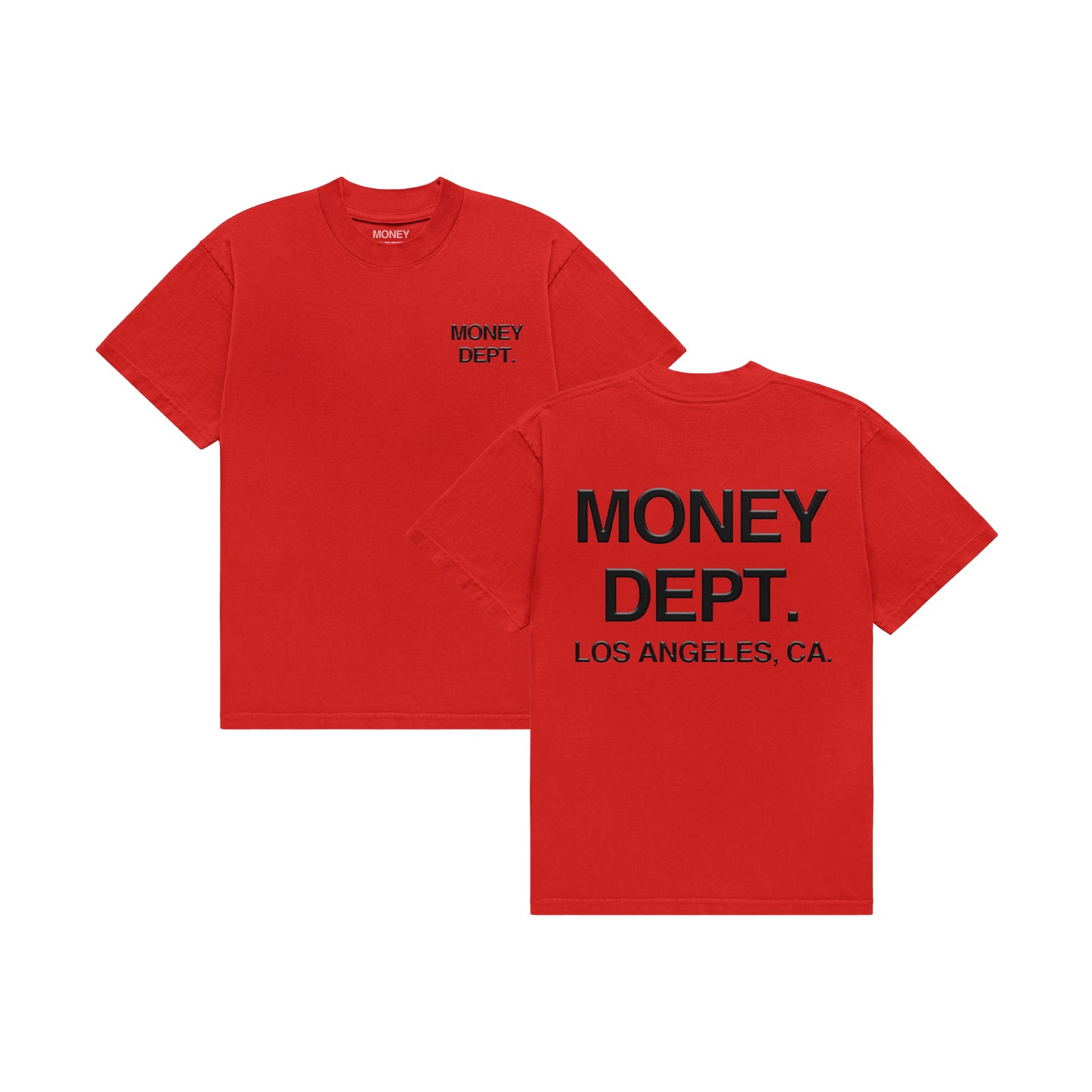 Money Dept. Red/Black Classic Tee