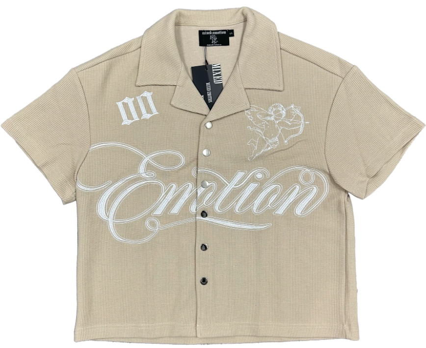 Mixed Emotions Cream Signature Button Up