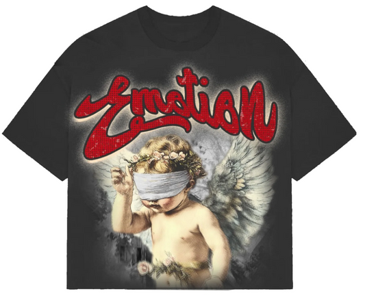 Mixed Emotions Grey “Blinded” Cropped Tee