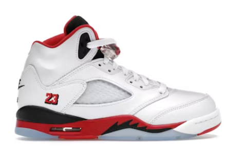 Jordan 5 Retro Fire Red Black Tongue (2025)