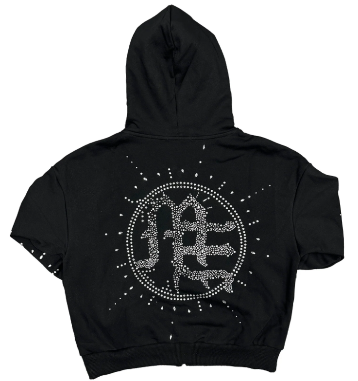 Mixed Emotions ‘Eclipse’ Black Rhinestone Hoodie