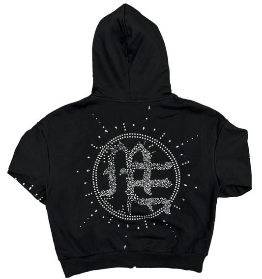 Mixed Emotions ‘Eclipse’ Black Rhinestone Hoodie