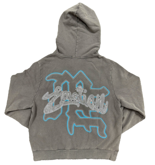 Mixed Emotions Grey “Rhinestone” Hoodie