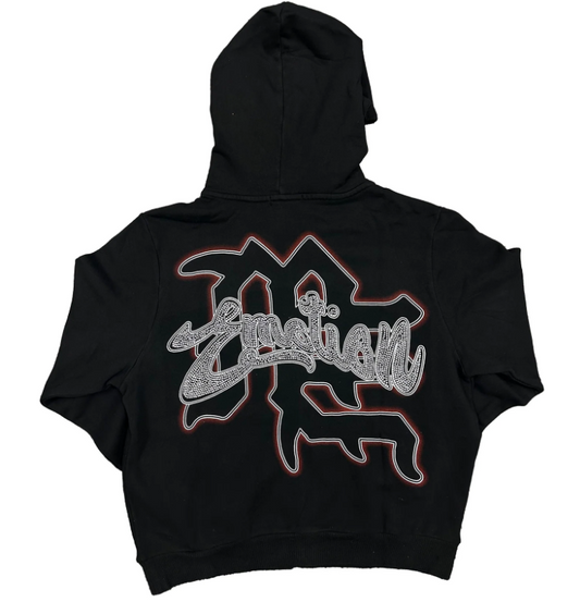 Mixed Emotions Black “Rhinestone” Hoodie