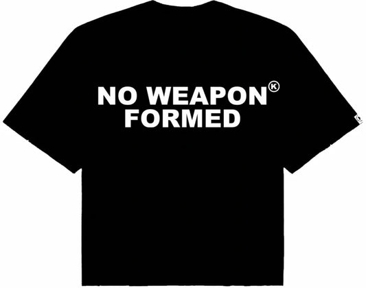 No Weapon Formed Oversized Tee Black/White