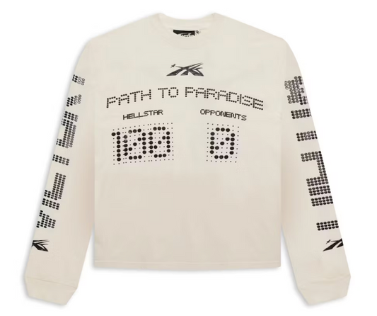 Hellstar Scoreboard Long Sleeve Tee White