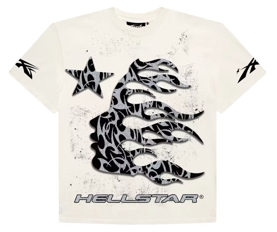 Hellstar Thorn Glitter Tee White