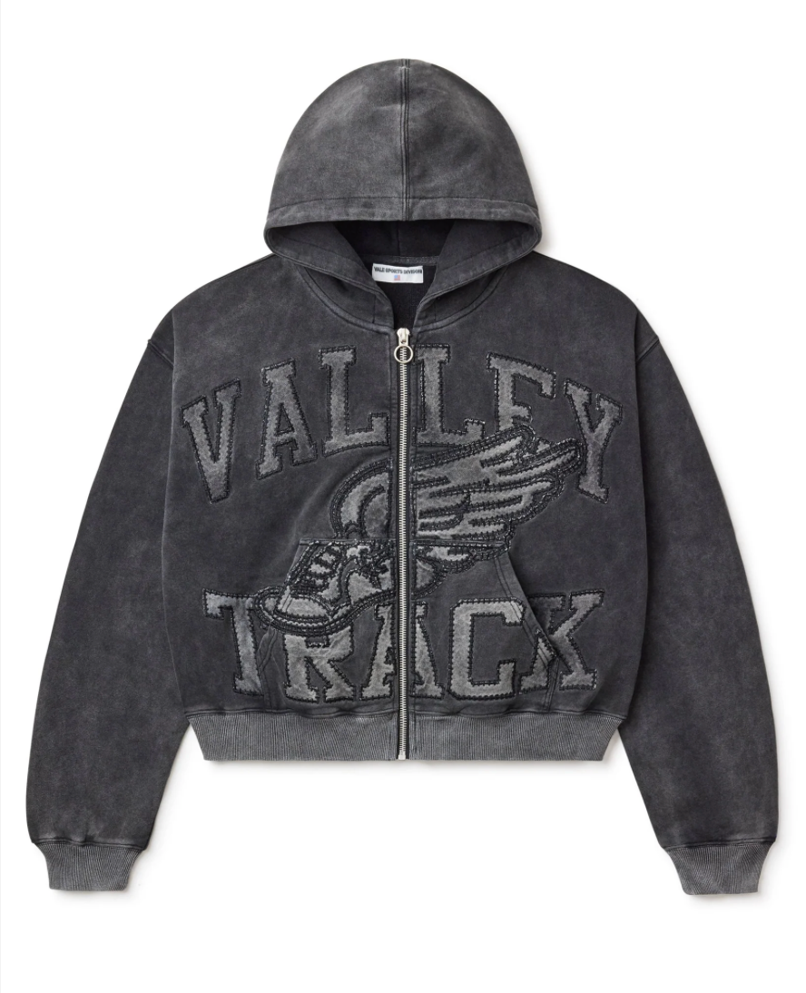 Vale Forever Black Cat Zip Up Hoodie