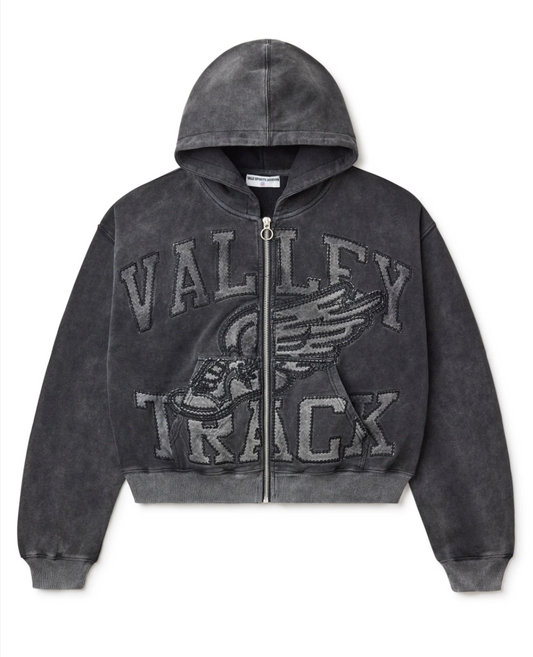 Vale Forever Black Cat Zip Up Hoodie