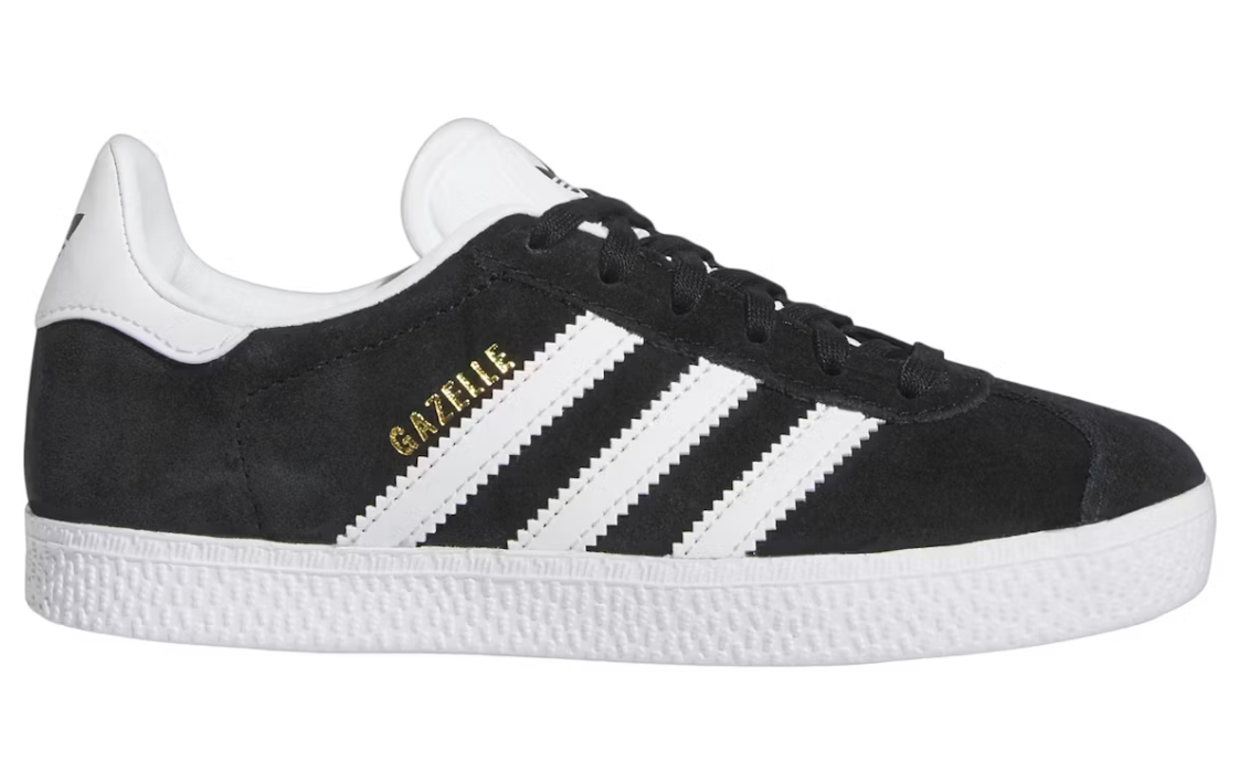 Adidas Gazelle Core Black Cloud White Gold Metallic (PS)