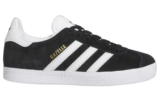 Adidas Gazelle Core Black Cloud White Gold Metallic (PS)