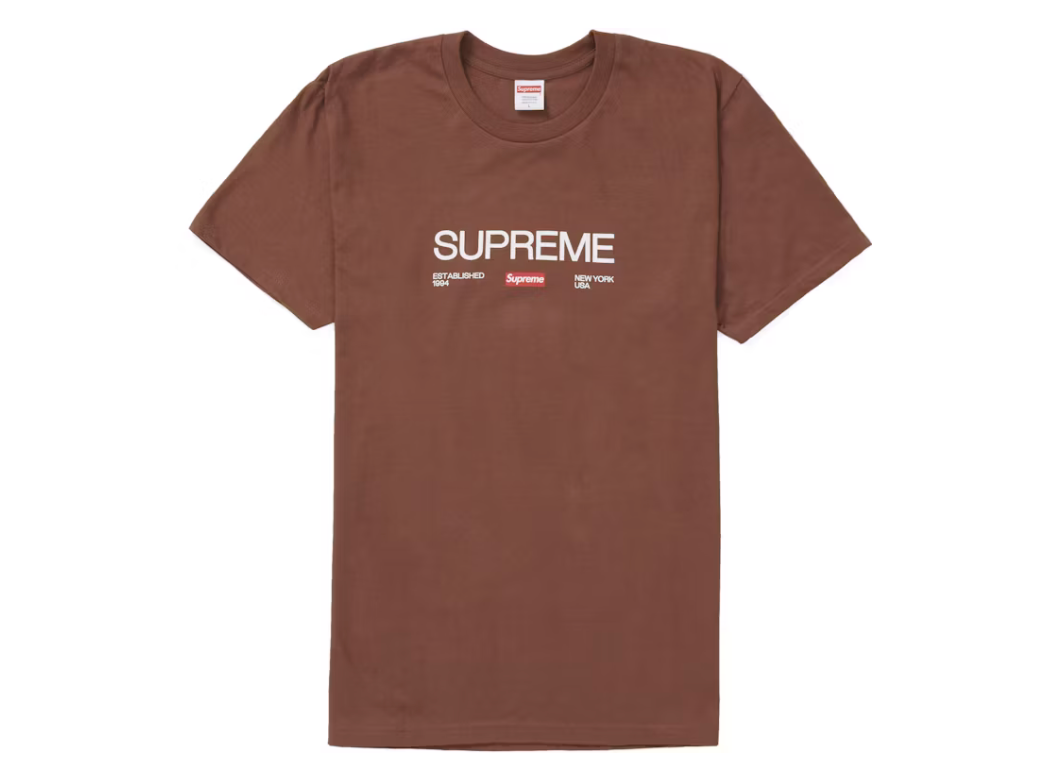Supreme Est. 1994 Tee Brown