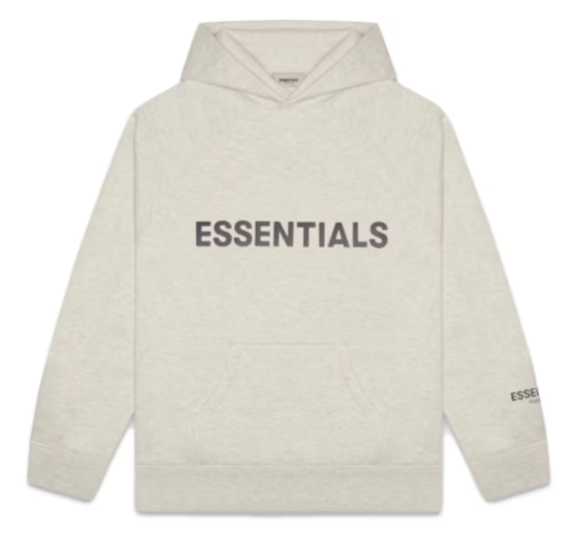 Fear of God Essentials Hoodie 'Oatmeal' Big Logo