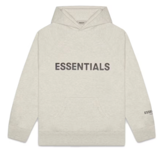 Fear of God Essentials Hoodie 'Oatmeal' Big Logo