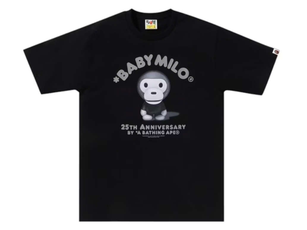 BAPE Milo 25Th Anniversary Photo Tee Black