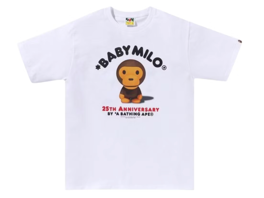 BAPE Milo 25Th Anniversary Photo Tee White