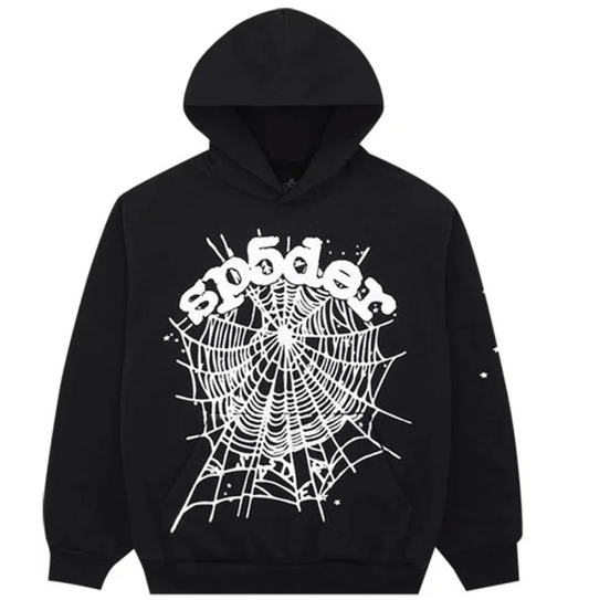 Sp5der OG Web Hoodie Black