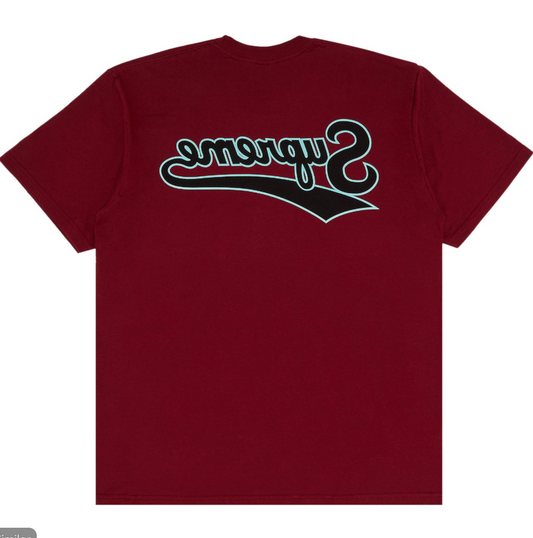 Supreme Backwards Tee Cardinal