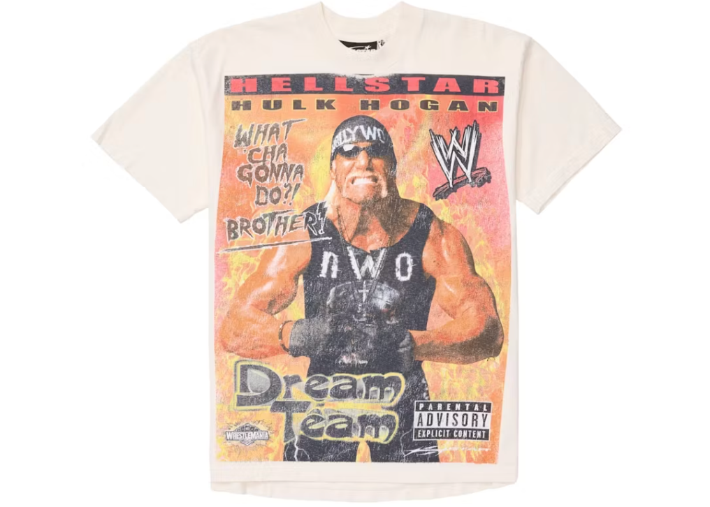 Hellstar Wrestlemania Hulk Hogan T-Shirt Cream White