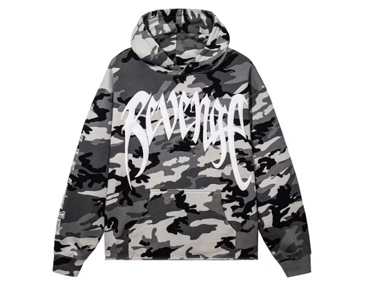 Revenge XXXTentacion Kill Hoodie Snow Camo