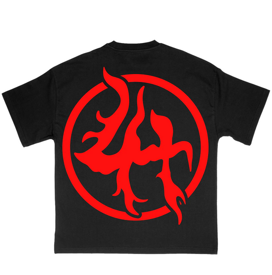 Lost Hills Cartoon Logo Black Tee