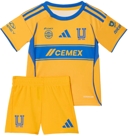 Tigres UANL 2026 Home Kids Jersey Set