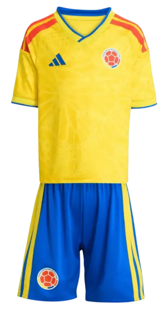 Colombia Home 2026 World Cup Kids Jersey Set