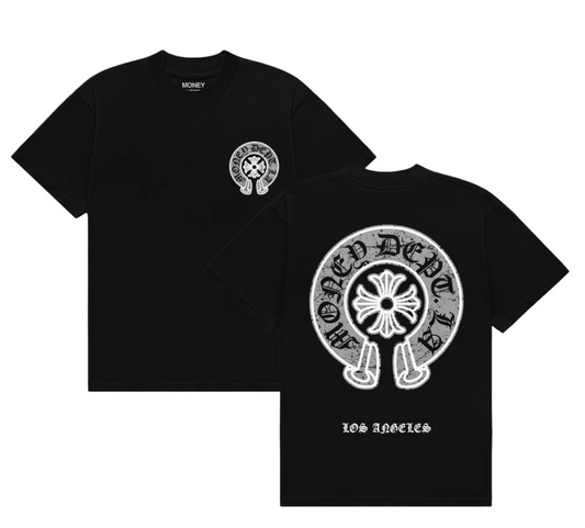 Money Dept. Black & Grey Old English T-shirt