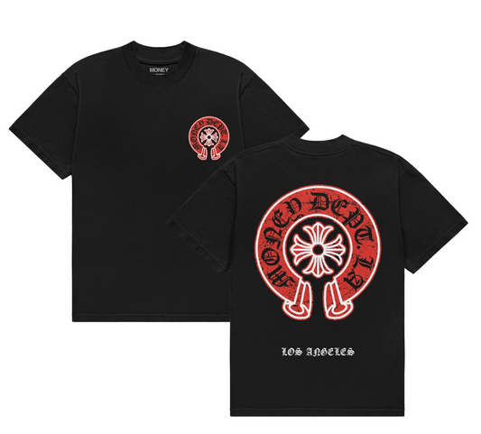Money Dept. Black&Red Old English T-Shirt