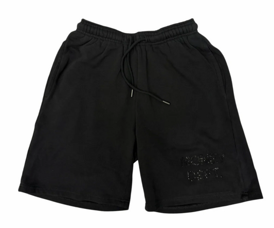 Money Dept. Black Rhinestones Shorts