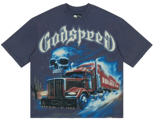 Godspeed Interstate Fate T-Shirt Navy