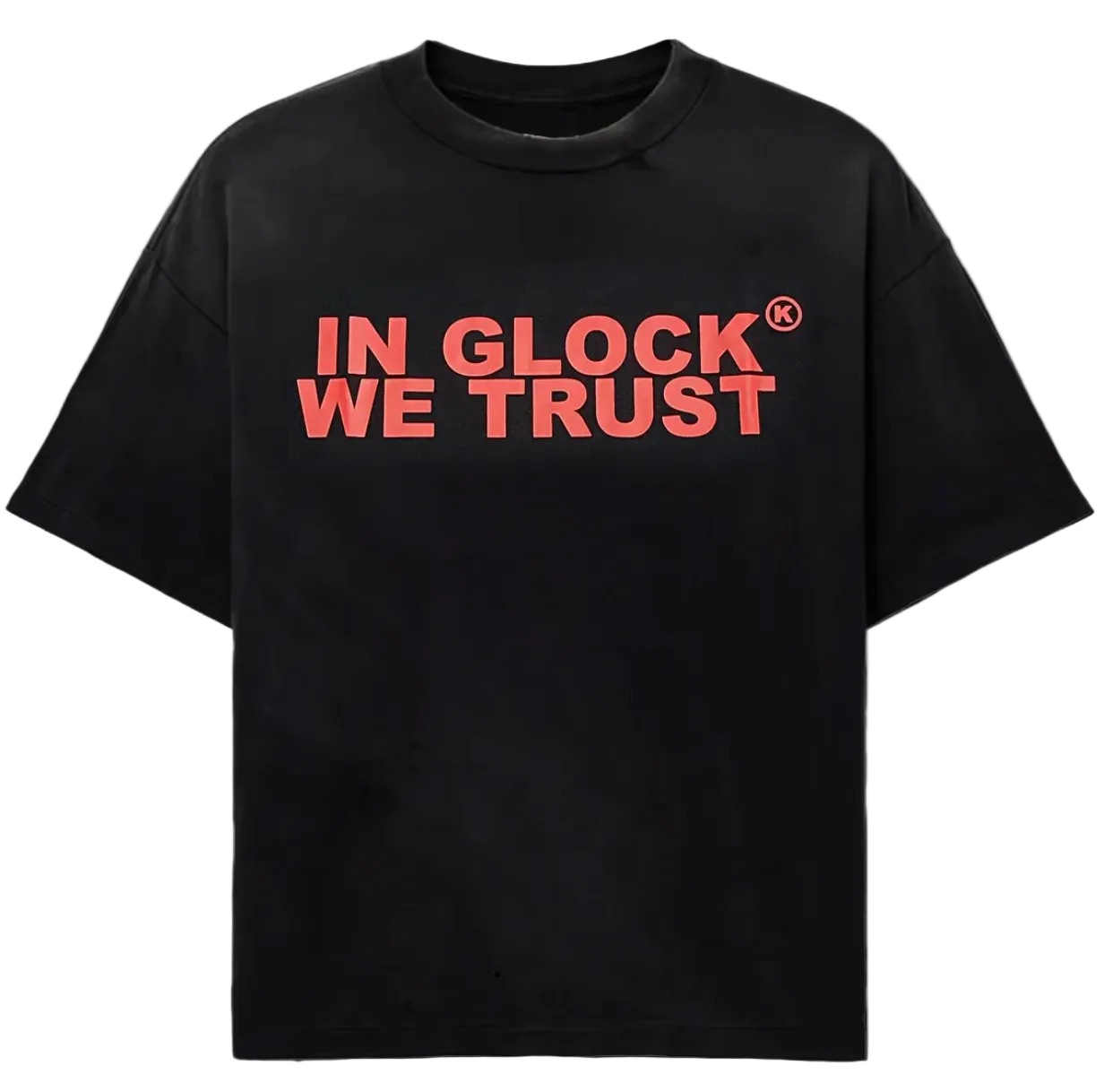 In Glock We Trust Oversized Tee Black/Red