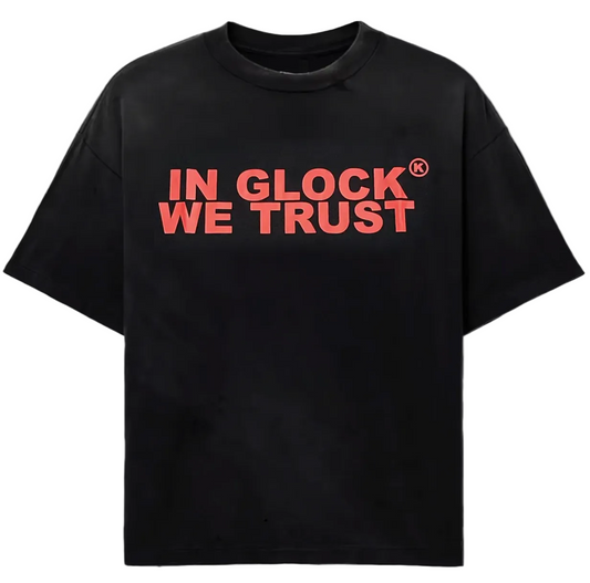 In Glock We Trust Oversized Tee Black/Red